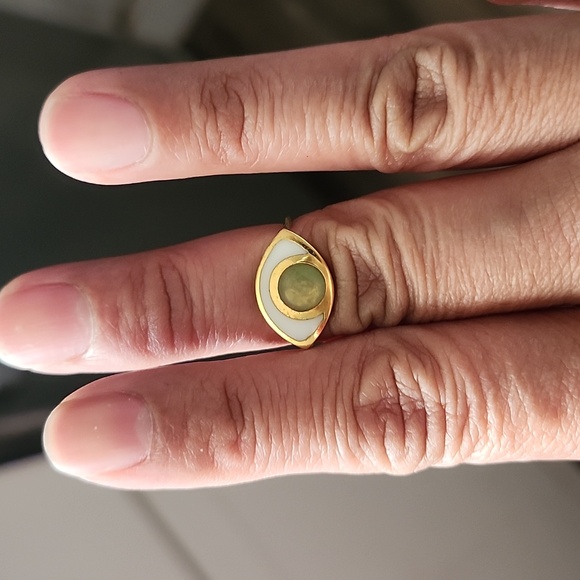 NWOT Gold-Filled Evil Eye Ring Size 5.5 - Picture 4 of 5